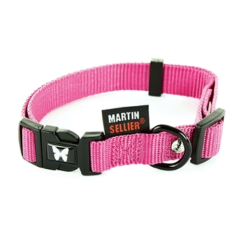 Hundehalsband Verstellbar Nylon Rosa